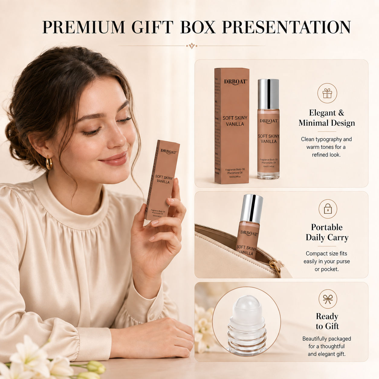 여성용 롤온 향수 오일, 부드러운 바닐라 오리엔탈 향, - Perfume Fragrance Oil 리뷰 및 가격